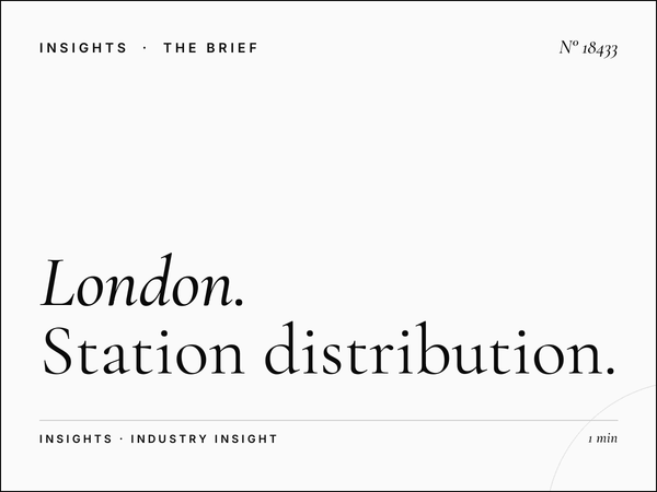 London 48 Sheet Underground Network: Station Distribution