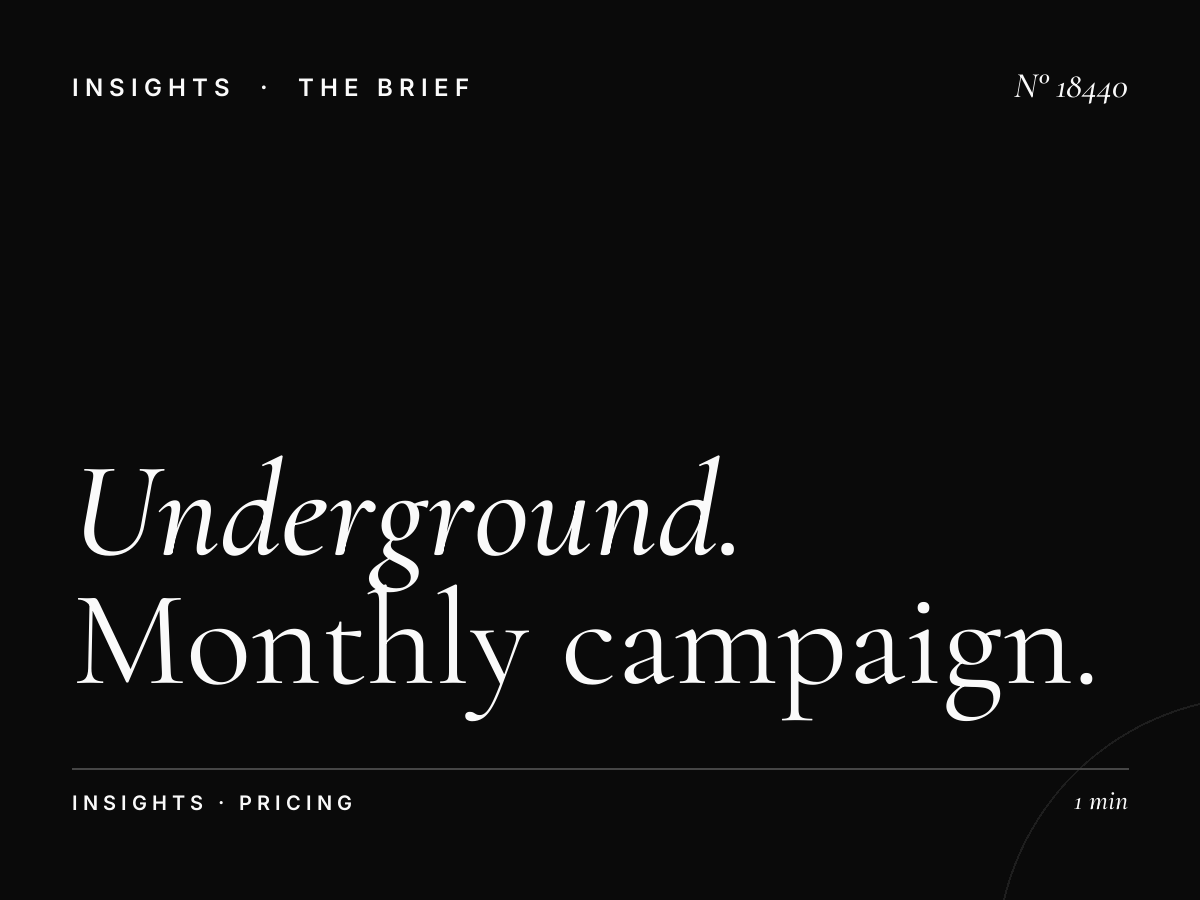 Underground 48 Sheets Rates London: Monthly Campaign Pricing