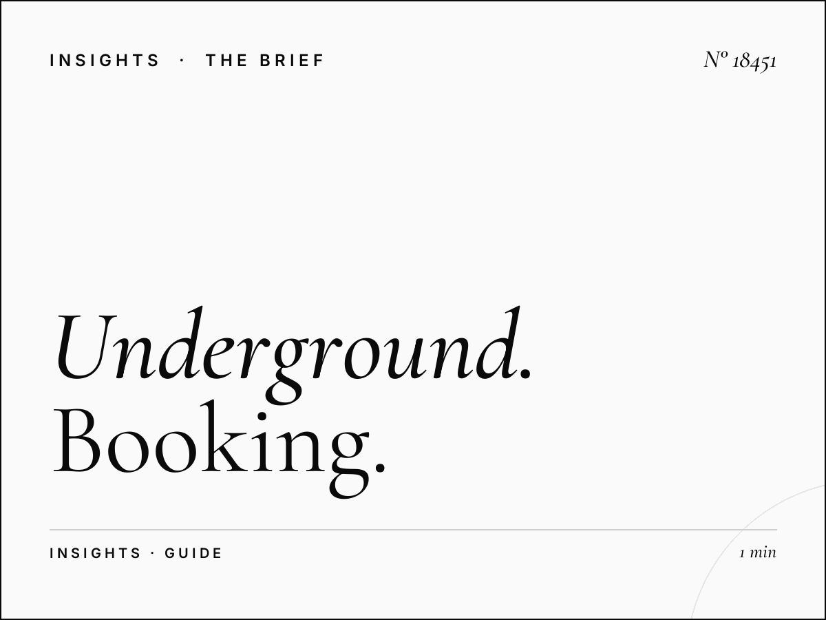 Underground 48 Sheets Reservation London: Booking Guide