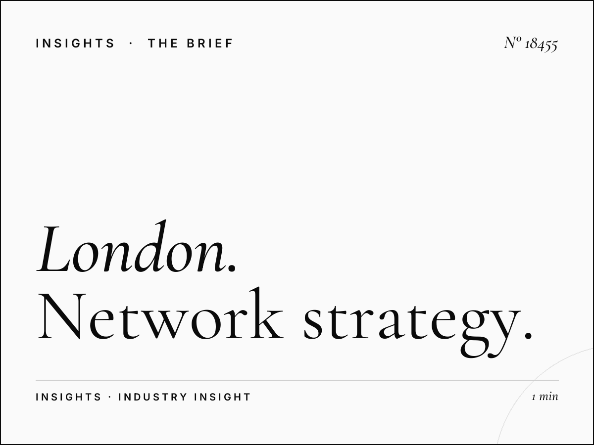 London Underground 48 Sheets Multiple: Network Strategy