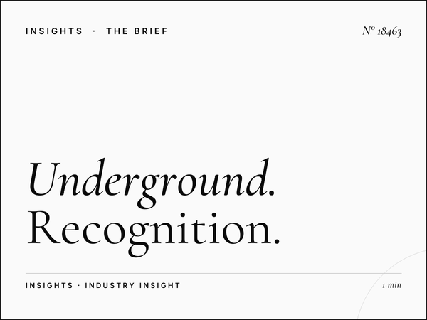 Underground 48 Sheets Brand Impact London: Recognition