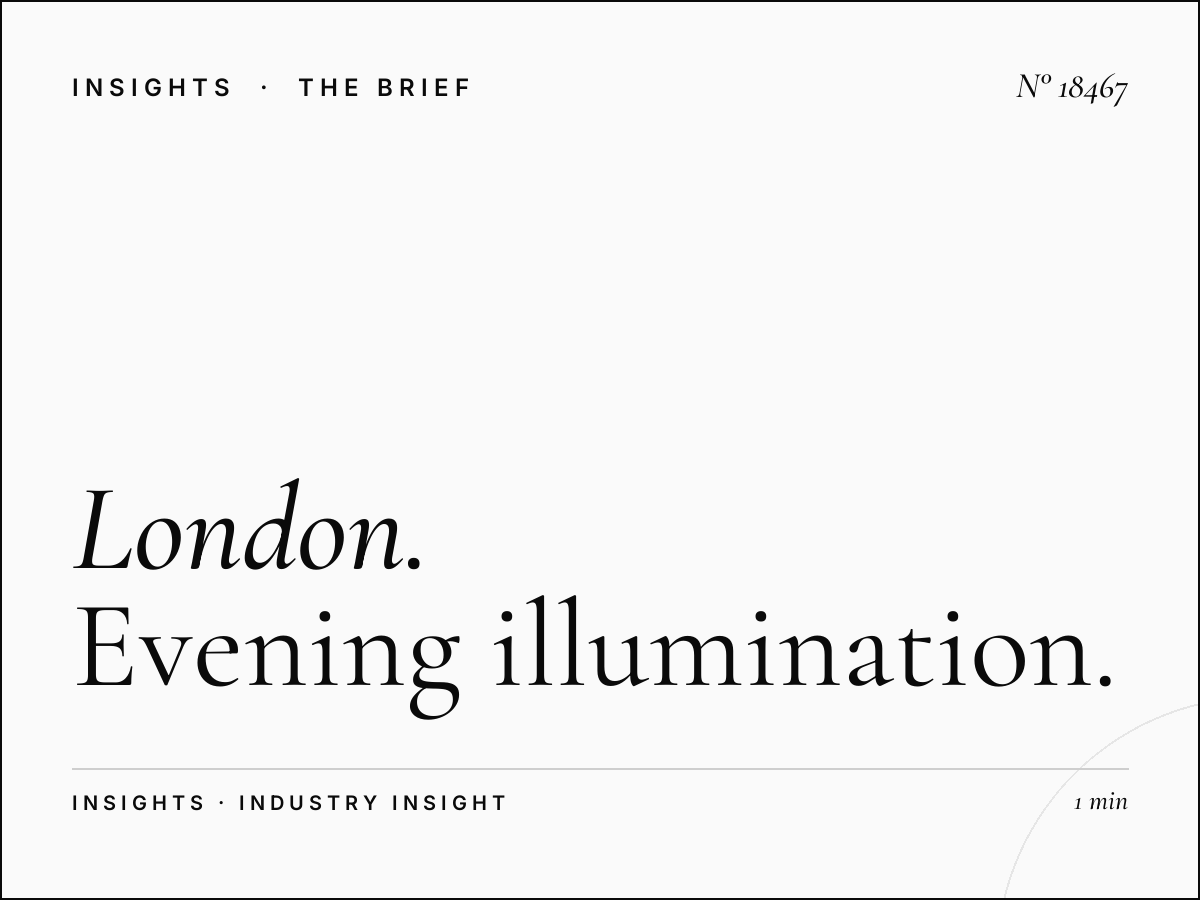 London Underground 48 Sheets Night: Evening Illumination