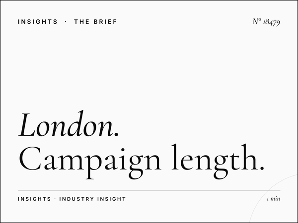 London Underground 48 Sheets Duration: Campaign Length