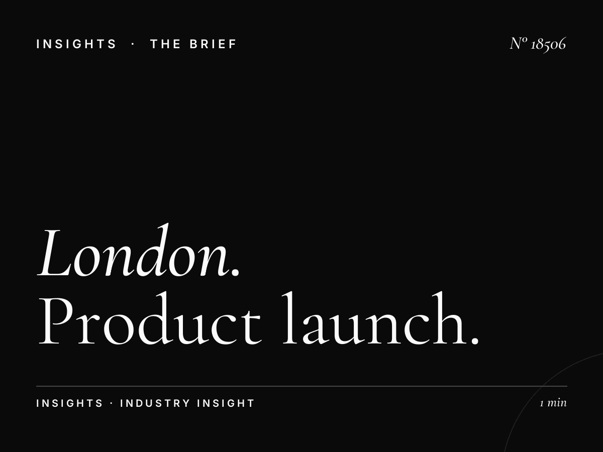 London Underground 48 Sheets Launch: Product Launch
