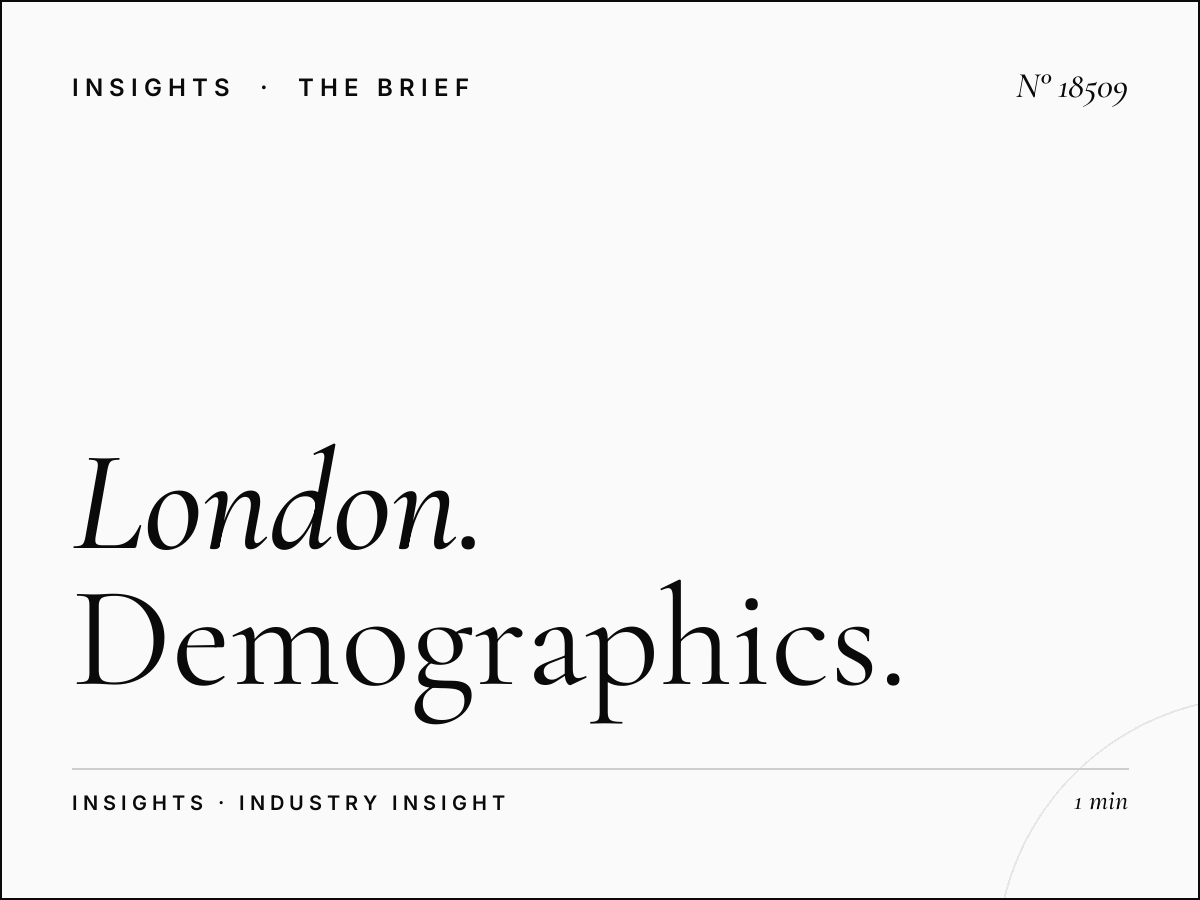London Underground 48 Sheets Audience: Demographics