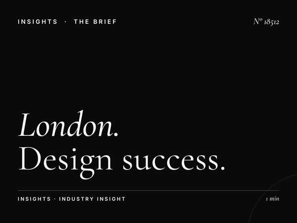 London Underground 48 Sheets Creative: Design Success