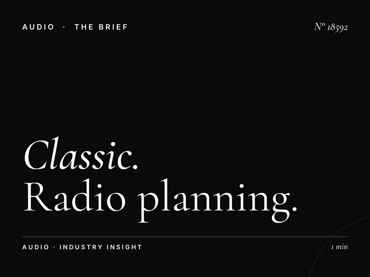 Classic FM London 100.6 Campaign Strategy: Radio Planning