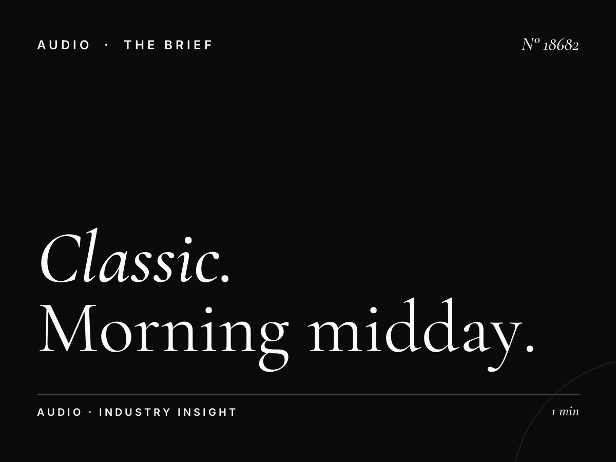 Classic FM N Ireland 101.9 Dayparts: Morning Midday Evening