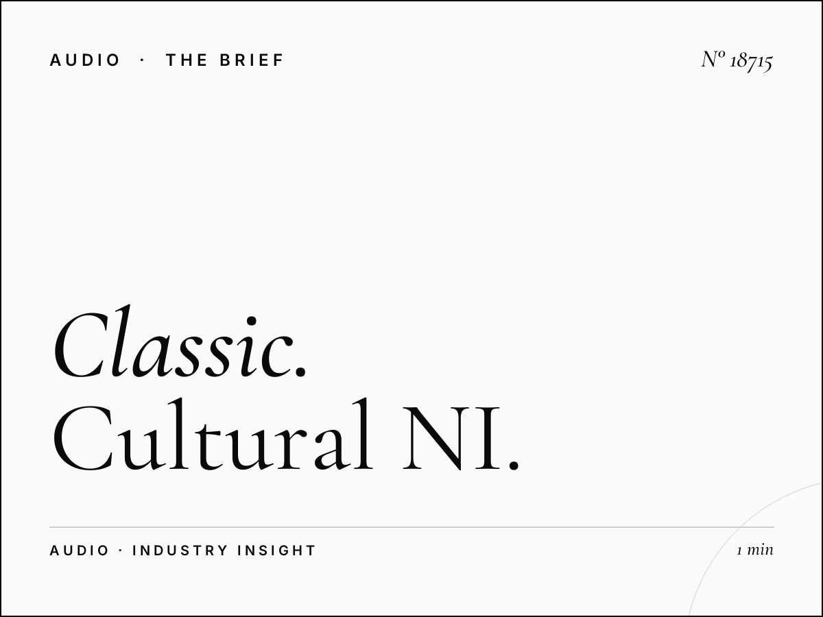 Classic FM N Ireland 101.9 Arts Sponsorship: Cultural NI