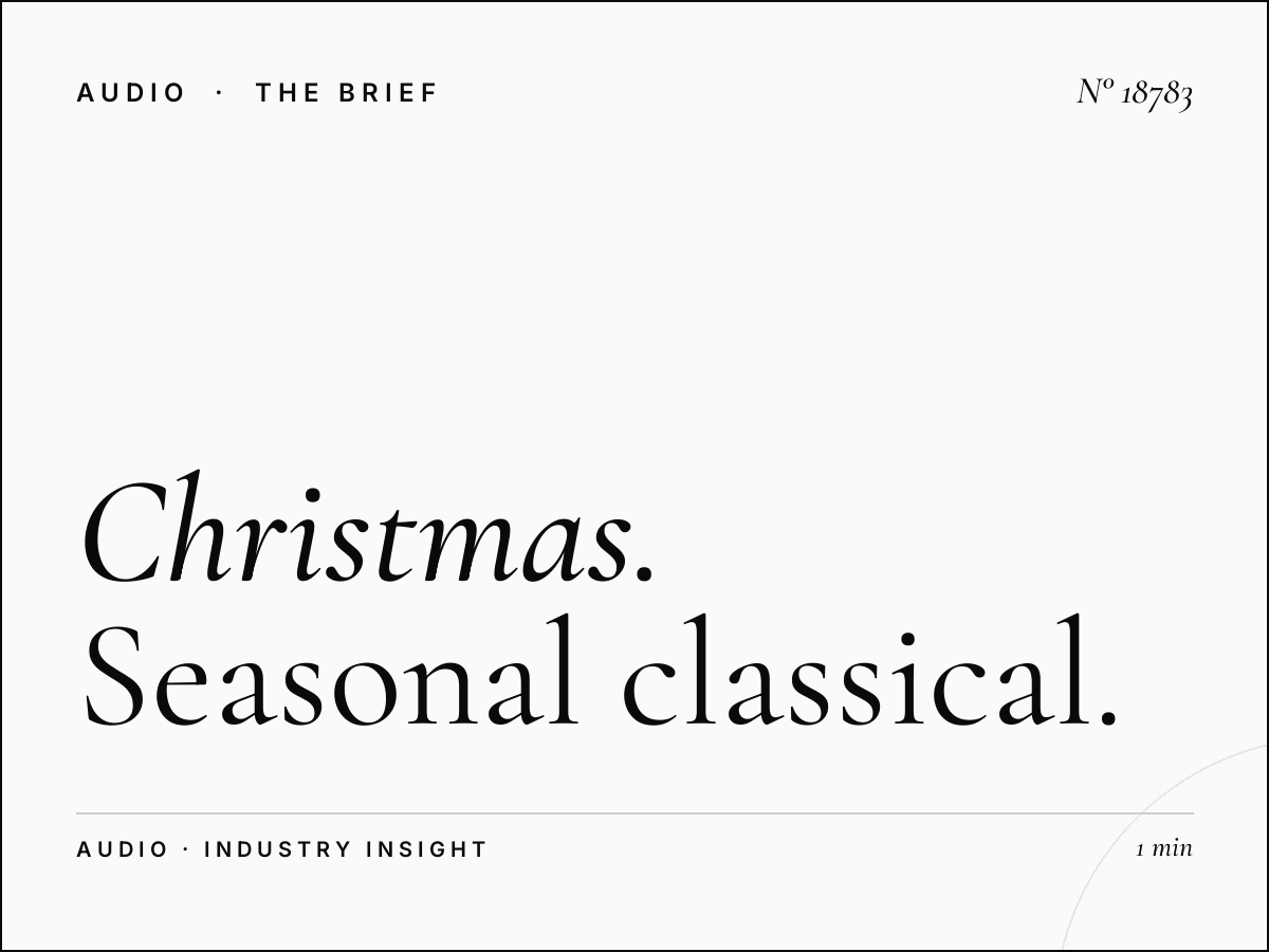 Christmas Classic FM North: Seasonal Classical Advertising