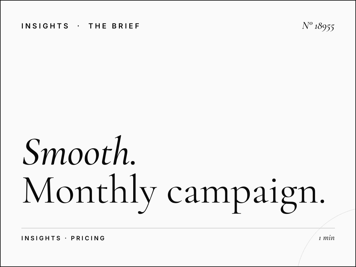 Smooth Scotland 105.2 Rates: Monthly Campaign Pricing