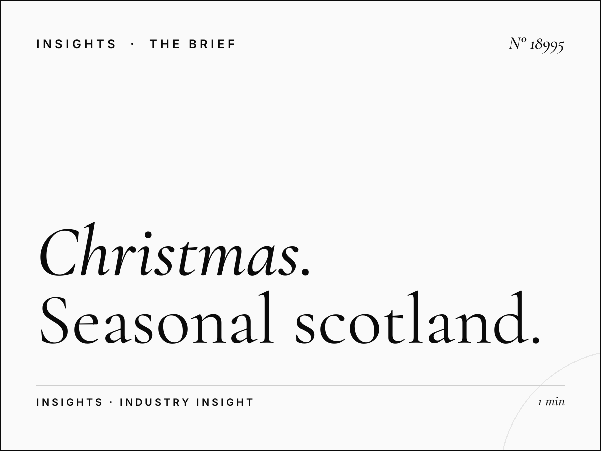 Christmas Smooth Scotland: Seasonal Scotland Advertising