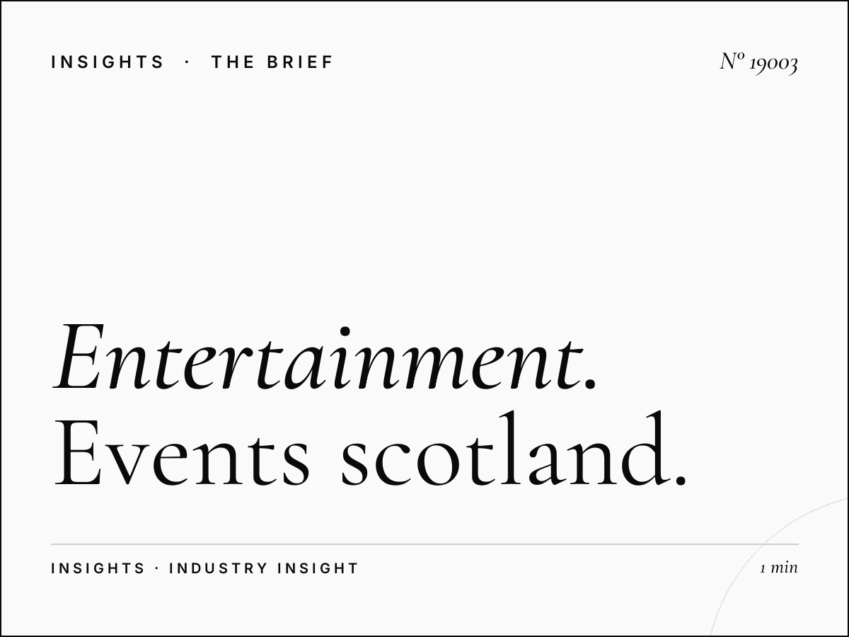 Entertainment Smooth Scotland: Events Scotland Promotion