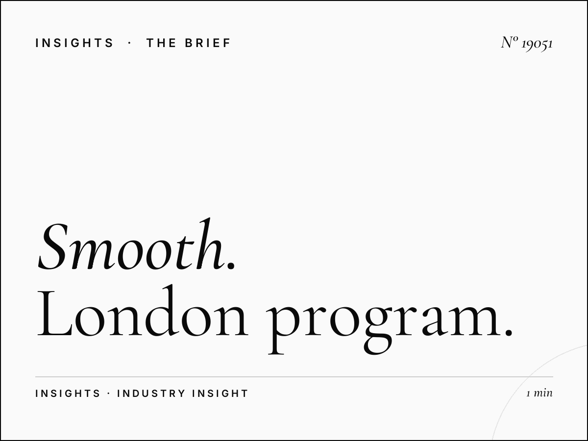 Smooth London 102.2 Sponsorship: London Program Sponsorship