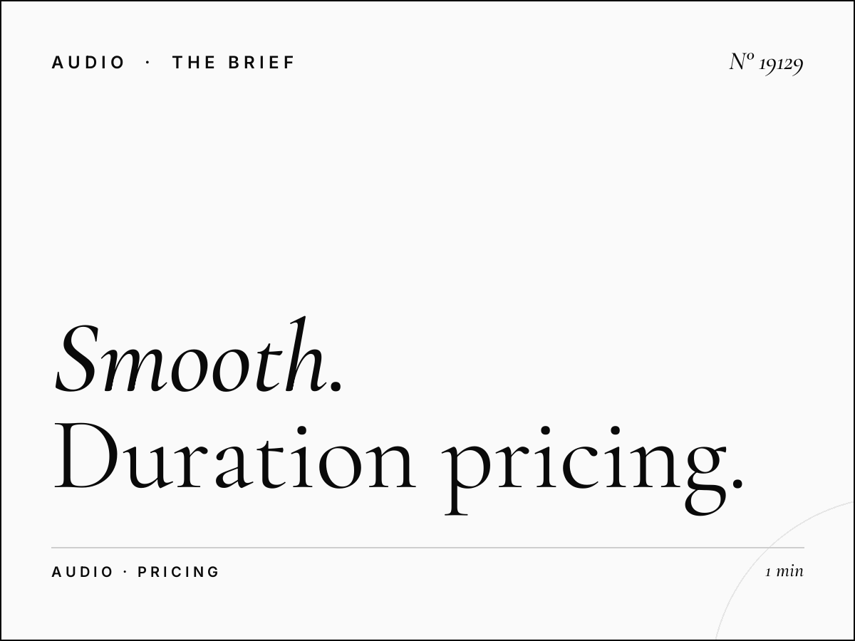 Smooth Radio UK Monthly Rates: Duration Pricing Structure