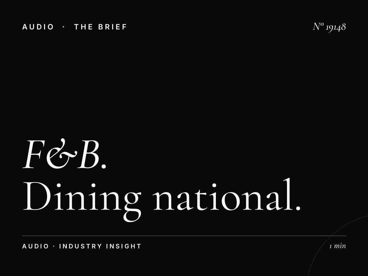 F&B Restaurants Smooth Radio UK: Dining National Marketing