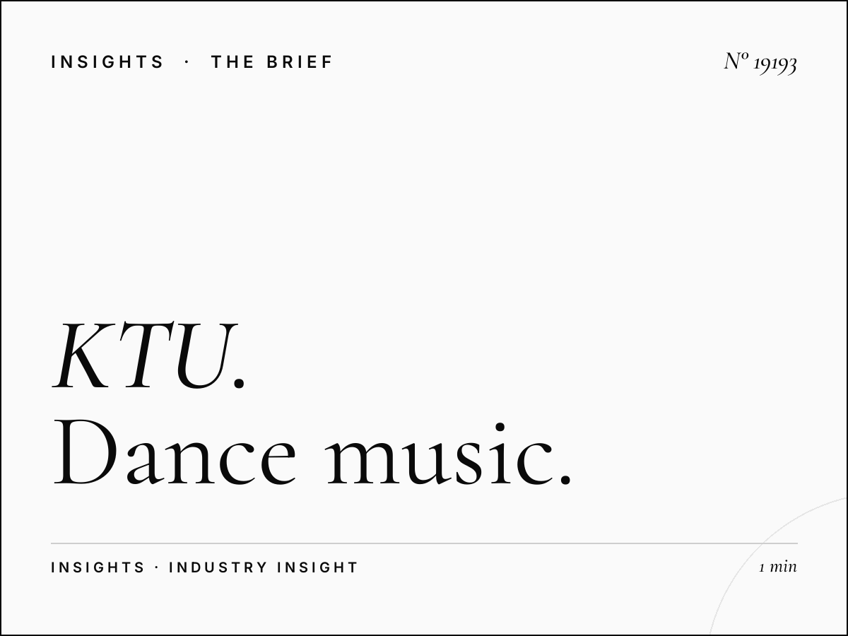 KTU 103.5 Midday: Dance Music Block Advertising