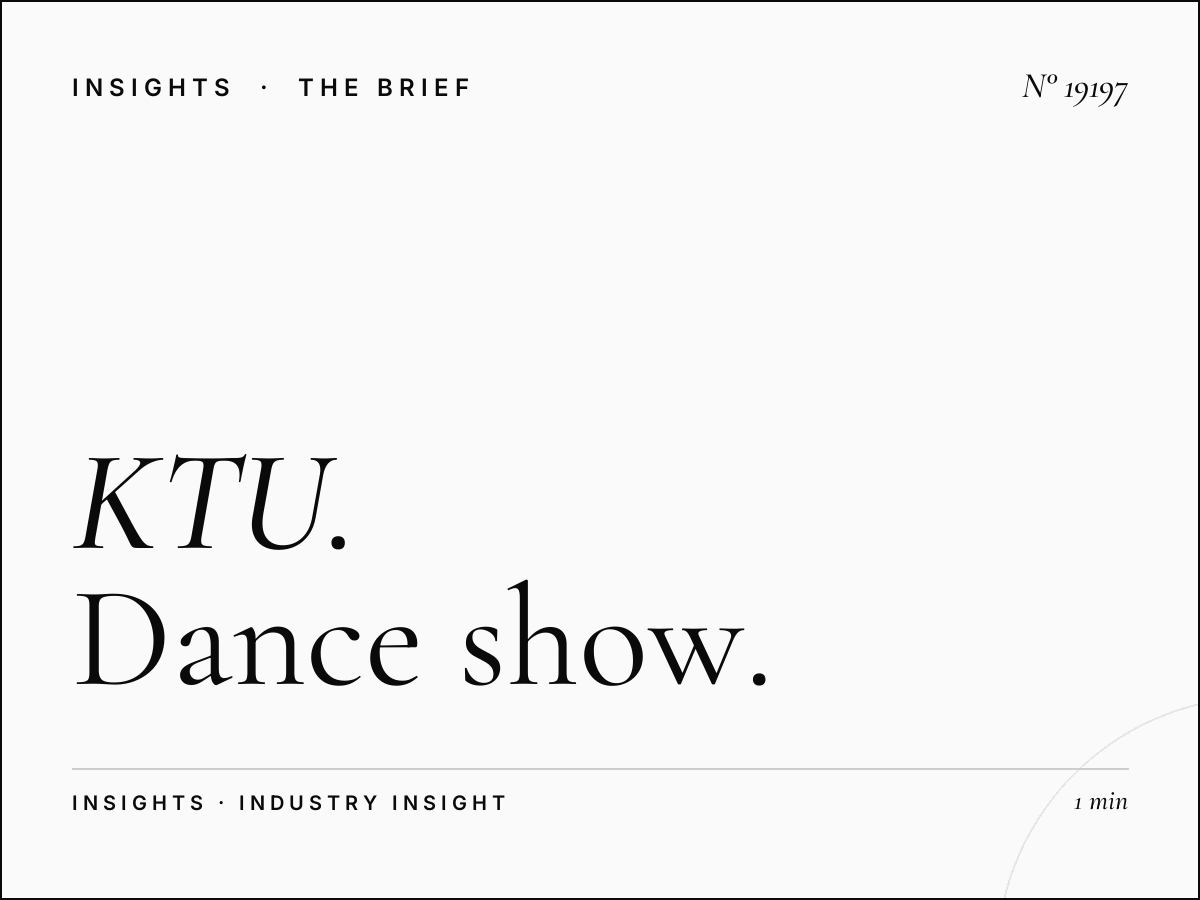 KTU 103.5 Programming: Dance Show Schedule