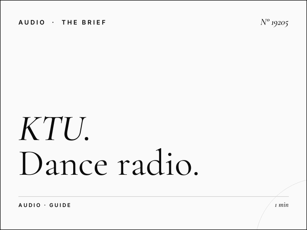 KTU 103.5 New York: Dance Radio Campaign Guide