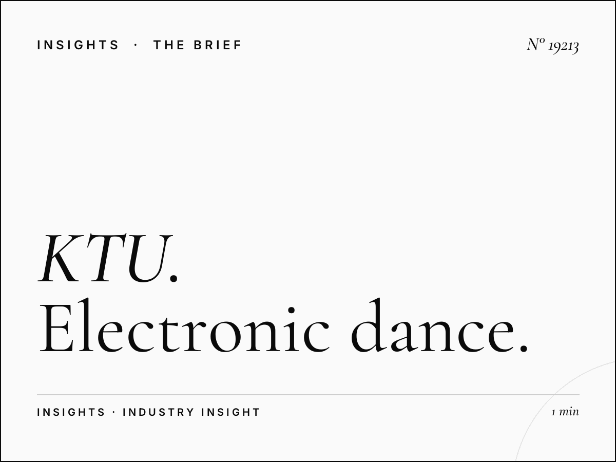 KTU 103.5 Dance Format: Electronic Dance Music Programming