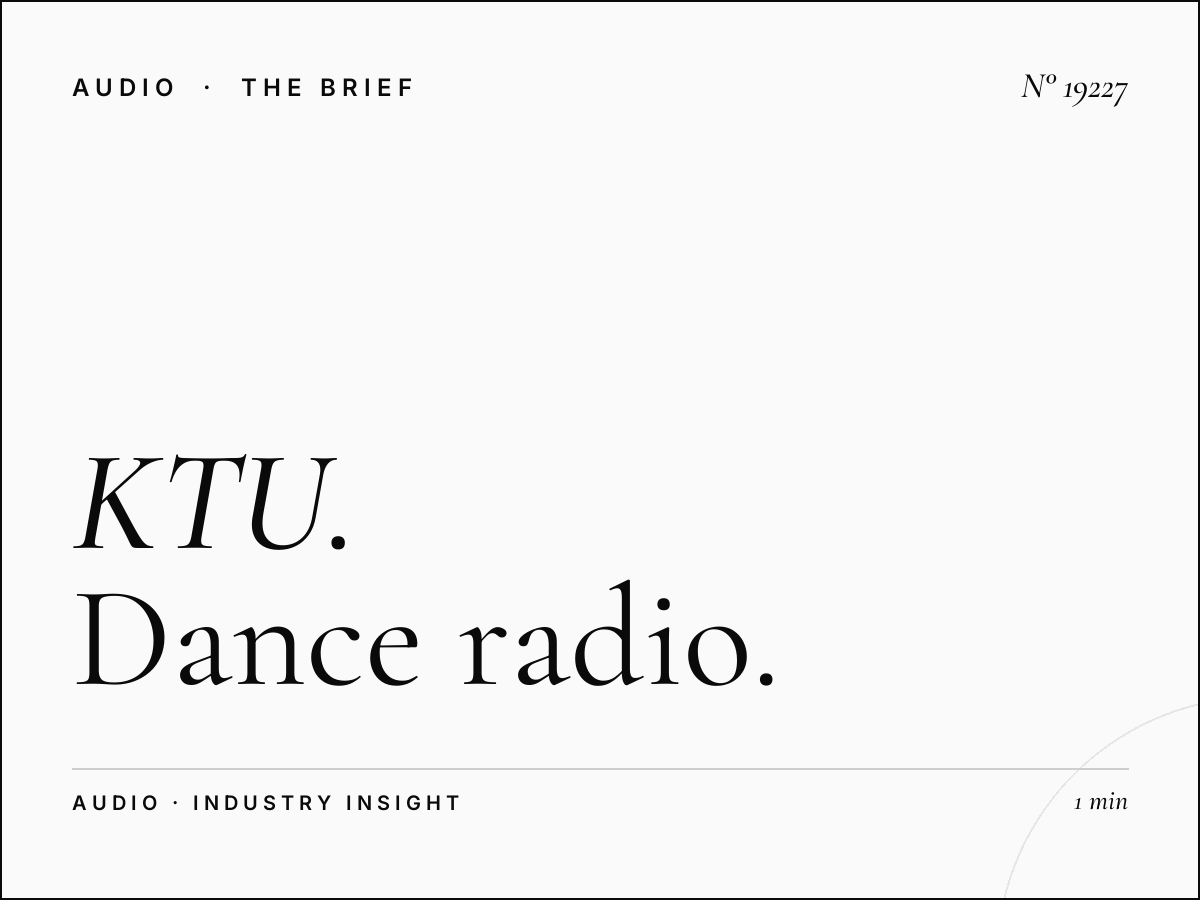 KTU 103.5 Campaign Strategy: Dance Radio Planning NYC