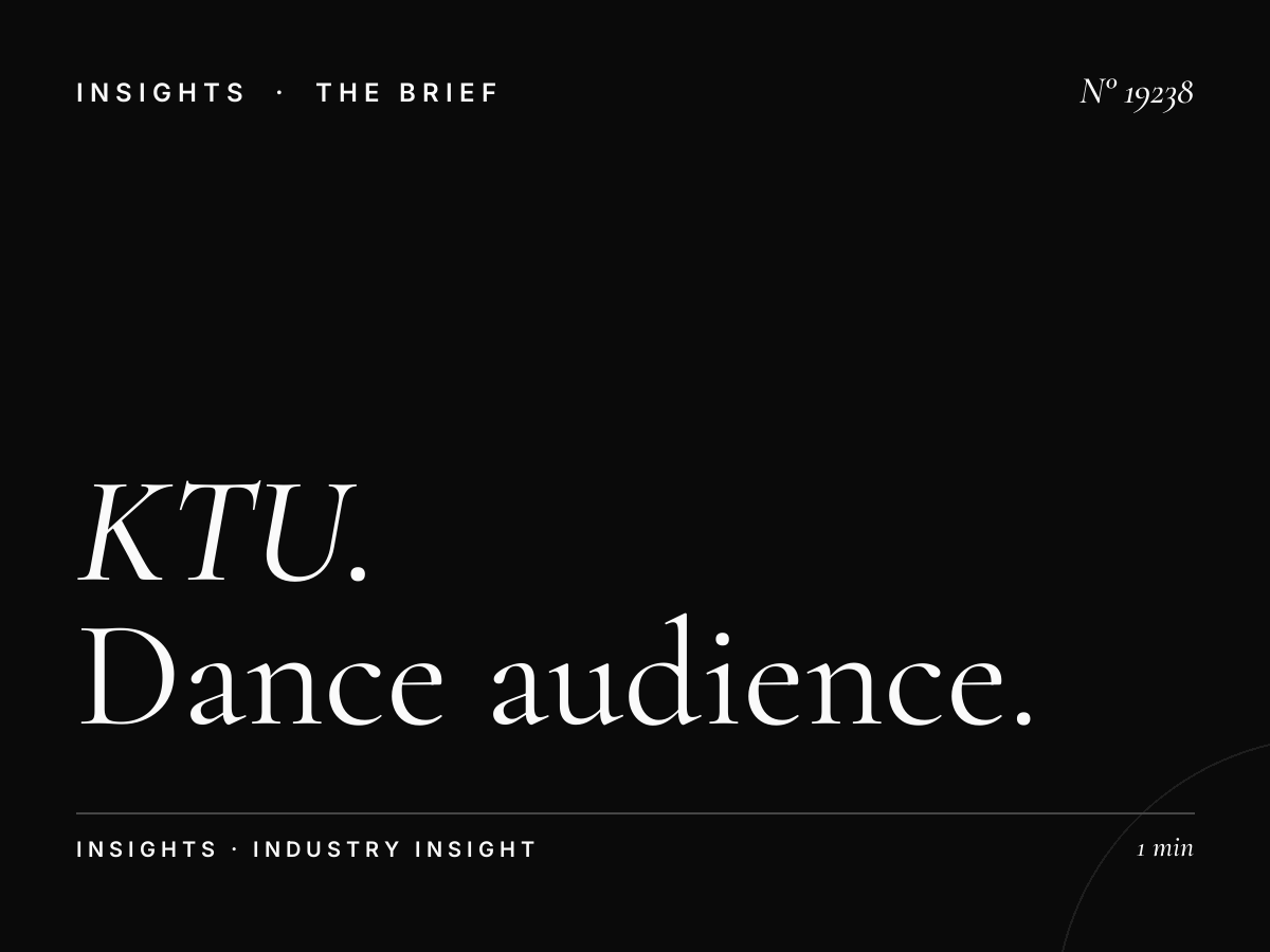 KTU 103.5 Listener Profile: Dance Audience Analysis