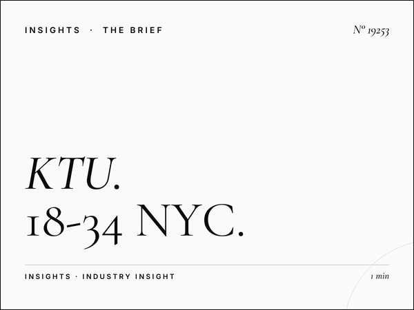 KTU 103.5 Young Adults: 18-34 NYC Dance Targeting