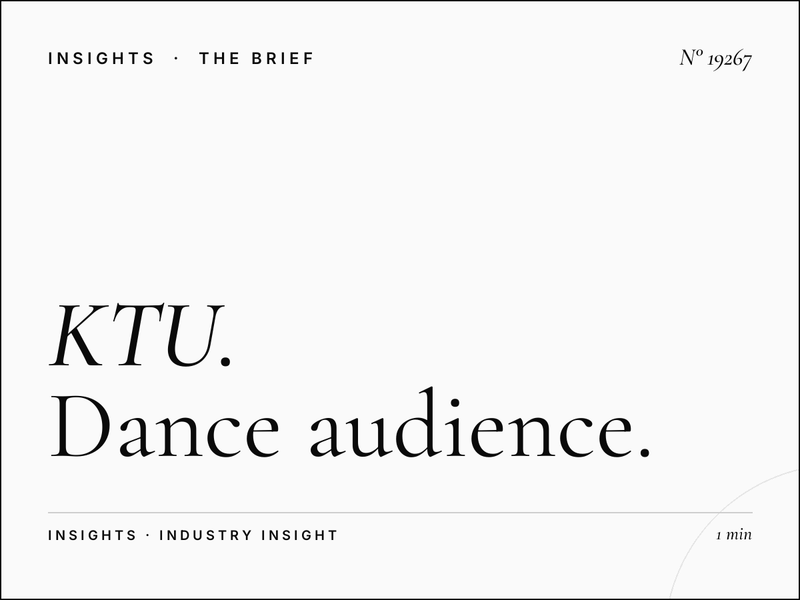 KTU 103.5 Listener Loyalty: Dance Audience Retention