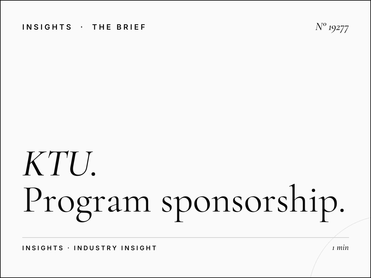 KTU 103.5 Sponsorship: Program Sponsorship Dance NYC