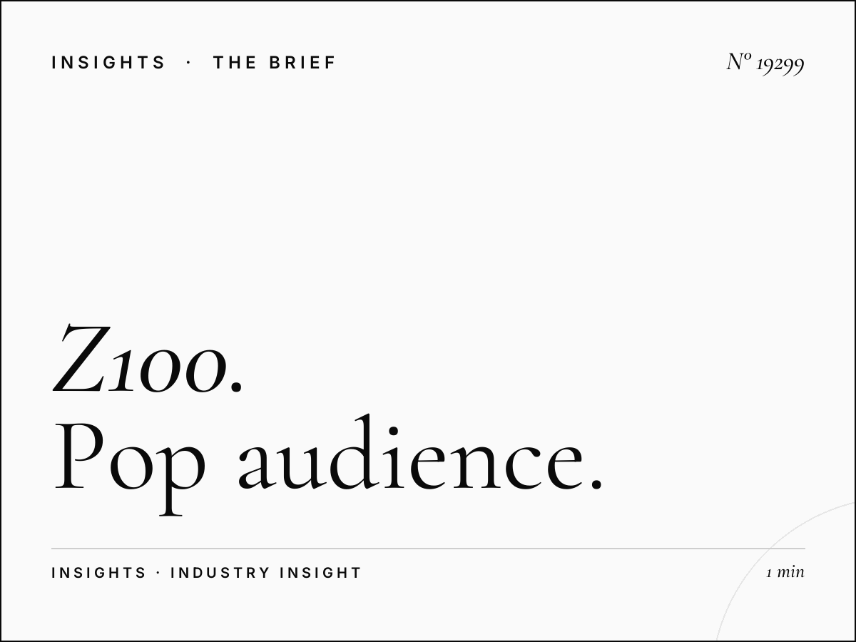 Z100 100.3 Listener Profile: Pop Audience Analysis