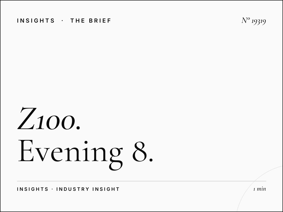 Z100 100.3 Late Night: Evening 8 PM-12 AM NYC