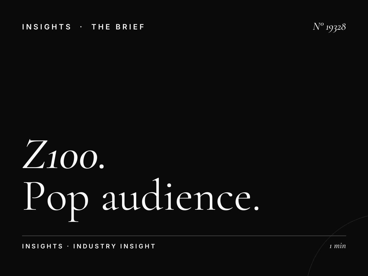 Z100 100.3 Listener Loyalty: Pop Audience Retention