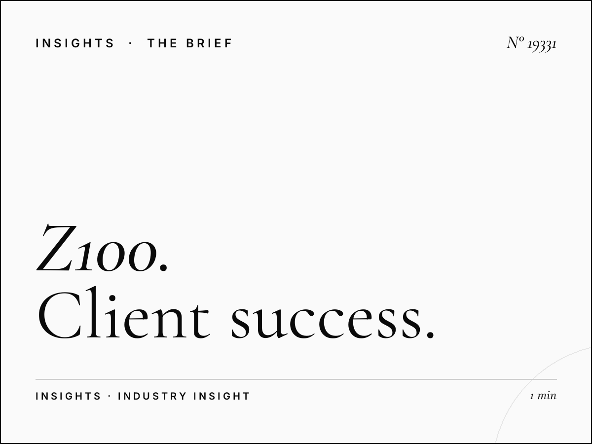 Z100 100.3 Testimonials: Client Success Pop Stories
