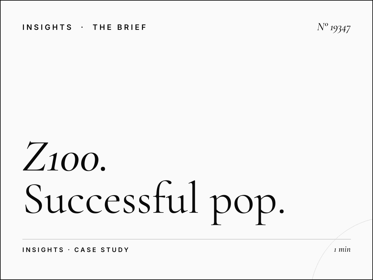 Z100 100.3 Case Studies: Successful Pop Campaigns NYC