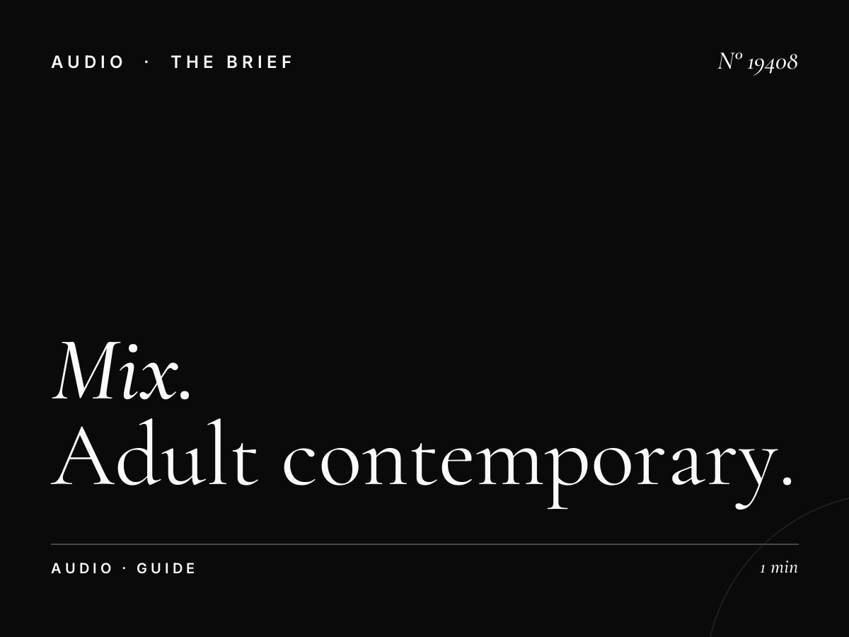Mix 102.9 Radio: Adult Contemporary Radio Campaign Guide