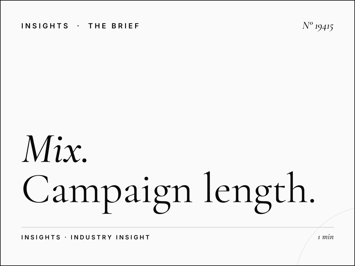 Mix 102.9 Duration: Campaign Length Options