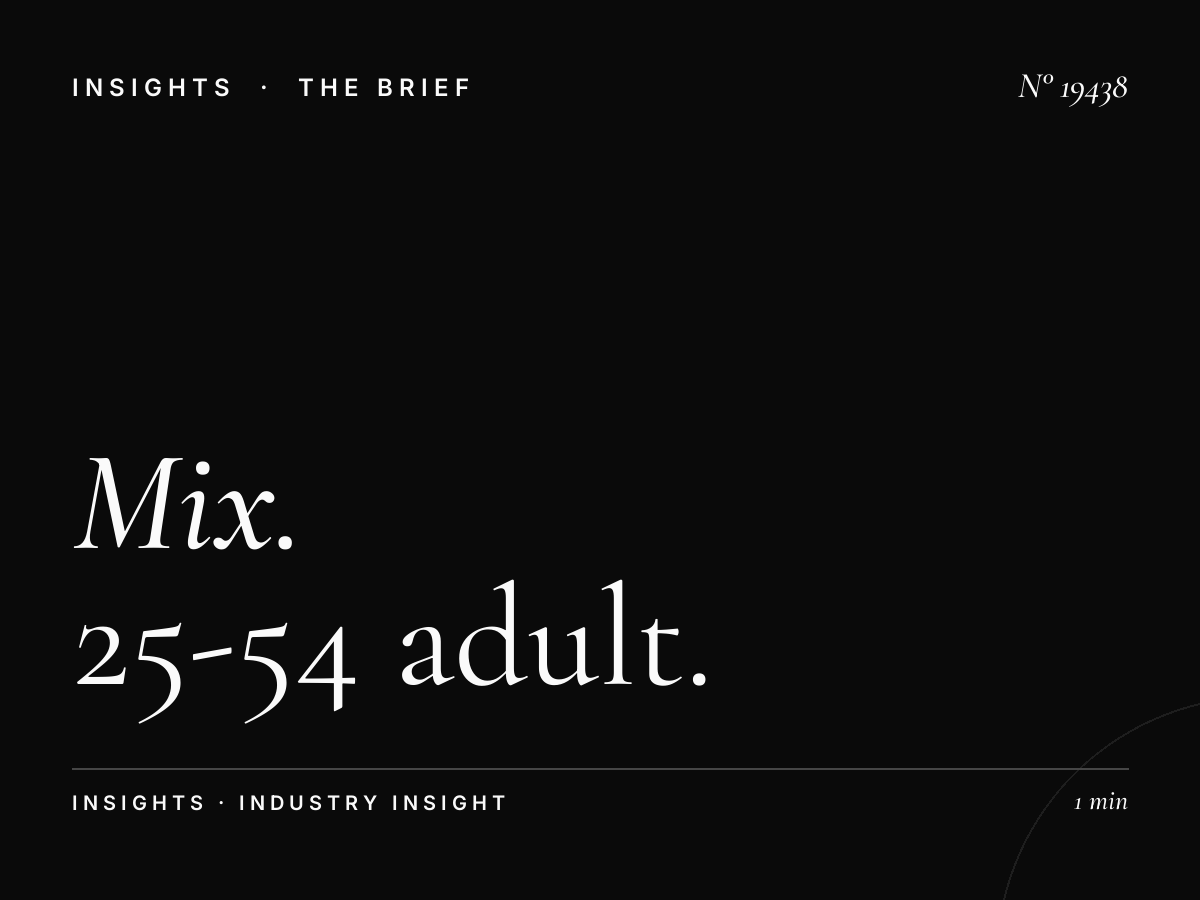 Mix 102.9 Demographics: 25-54 Adult Contemporary Market