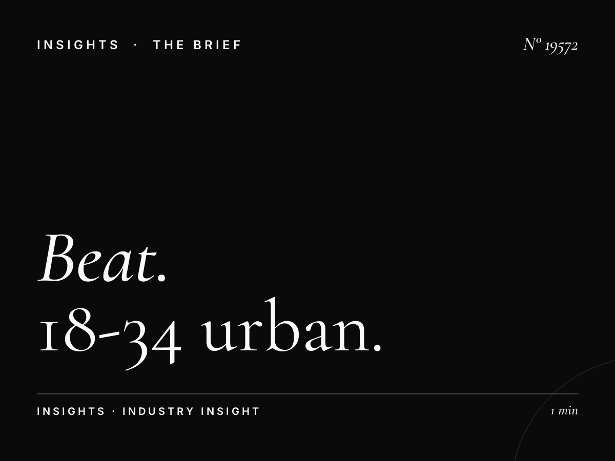 The Beat 93.7 Demographics: 18-34 Urban Market