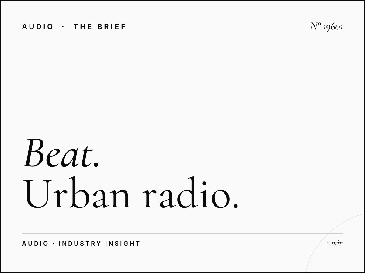 The Beat 93.7 Competition: Urban Radio Positioning
