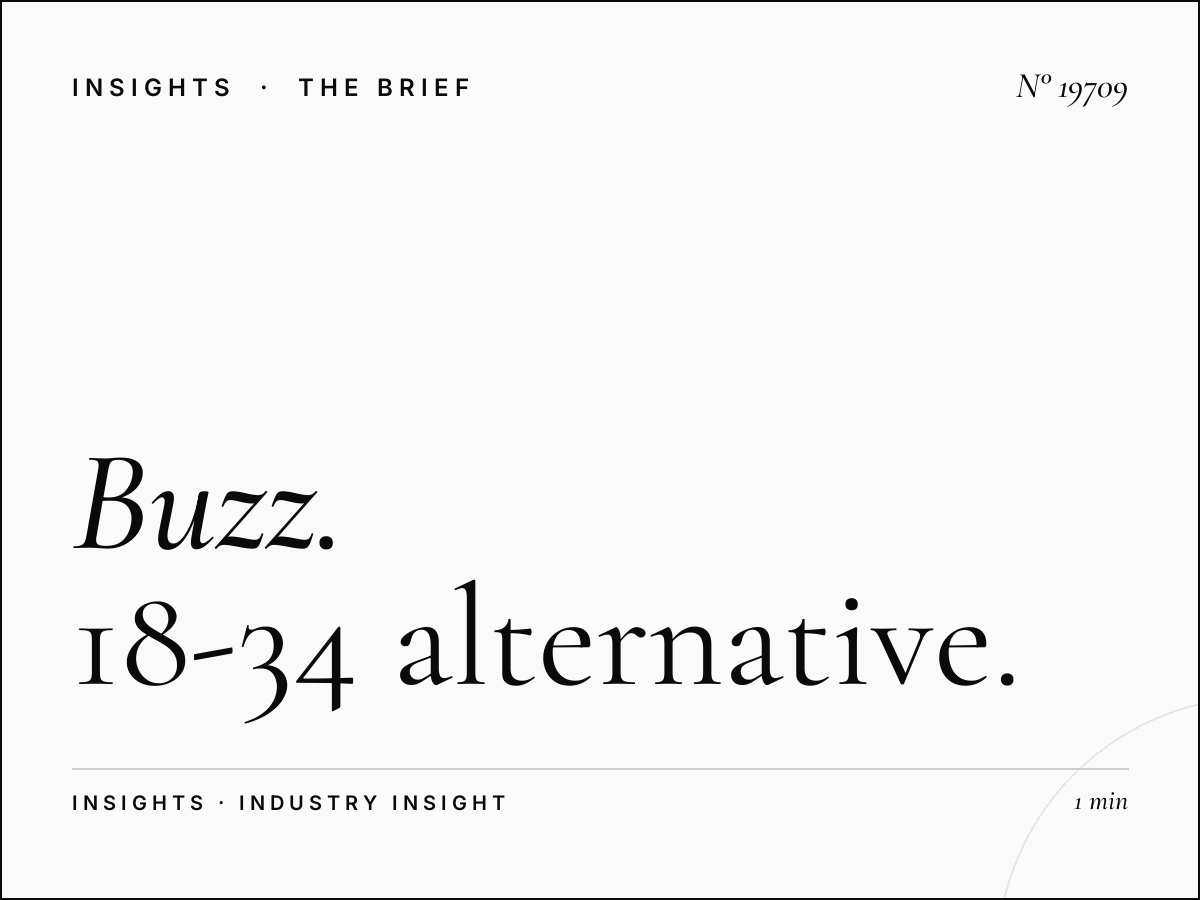 The Buzz 94.5 Demographics: 18-34 Alternative Market