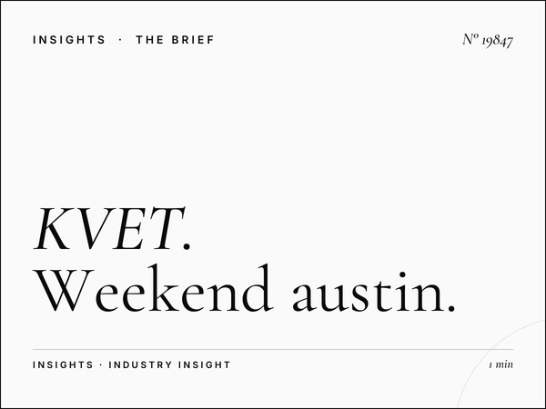 KVET 98.1 Weekend: Weekend Austin Country Programming