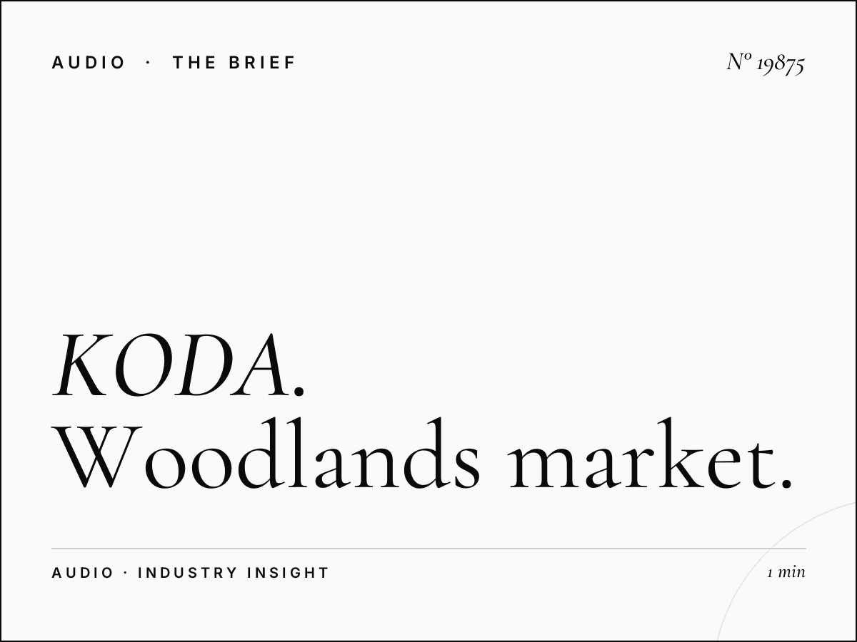 KODA FM Sunny 99.1 Woodlands Coverage: Woodlands Market