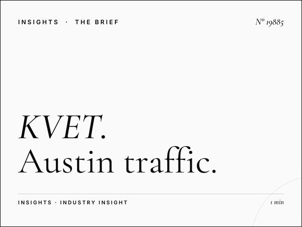 KVET 98.1 Traffic Reports: Austin Traffic Update
