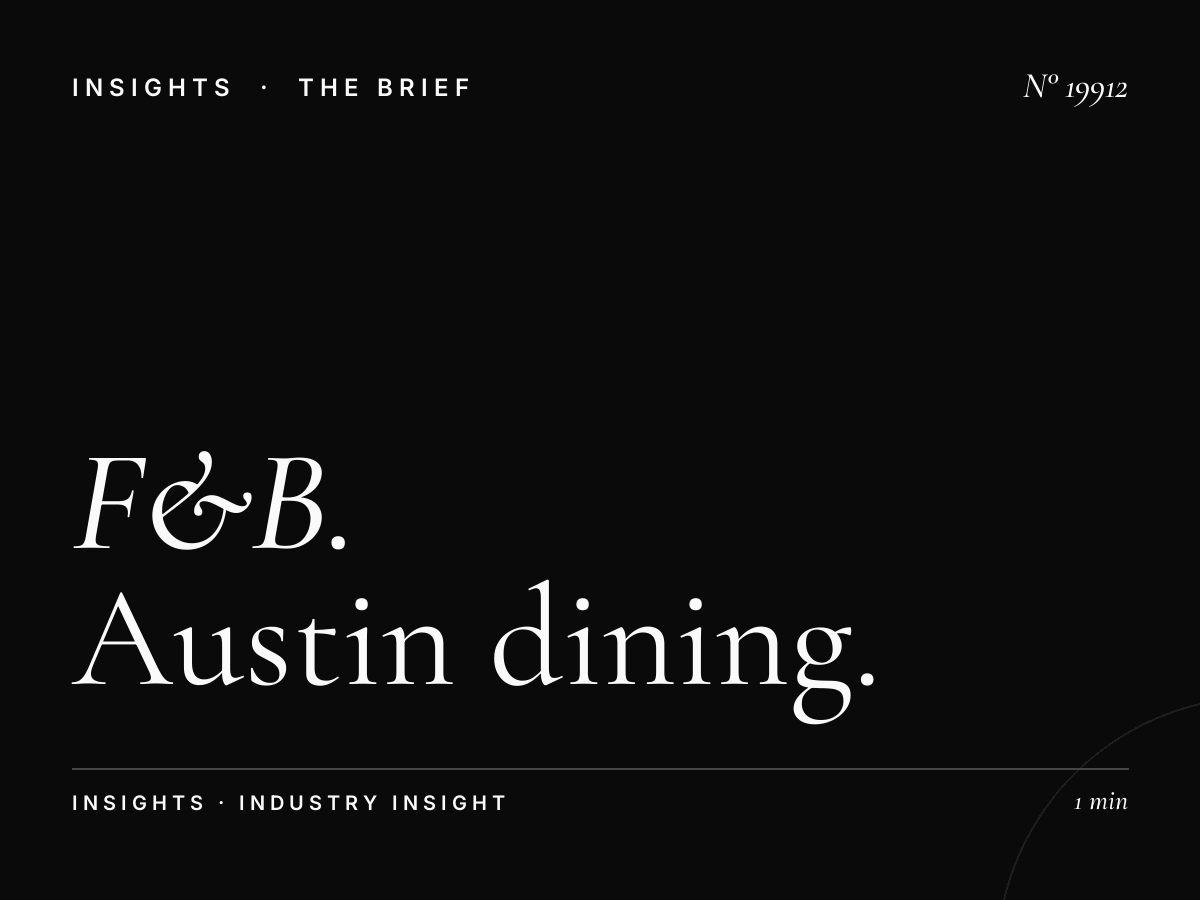 F&B Restaurants KVET 98.1: Austin Dining Marketing