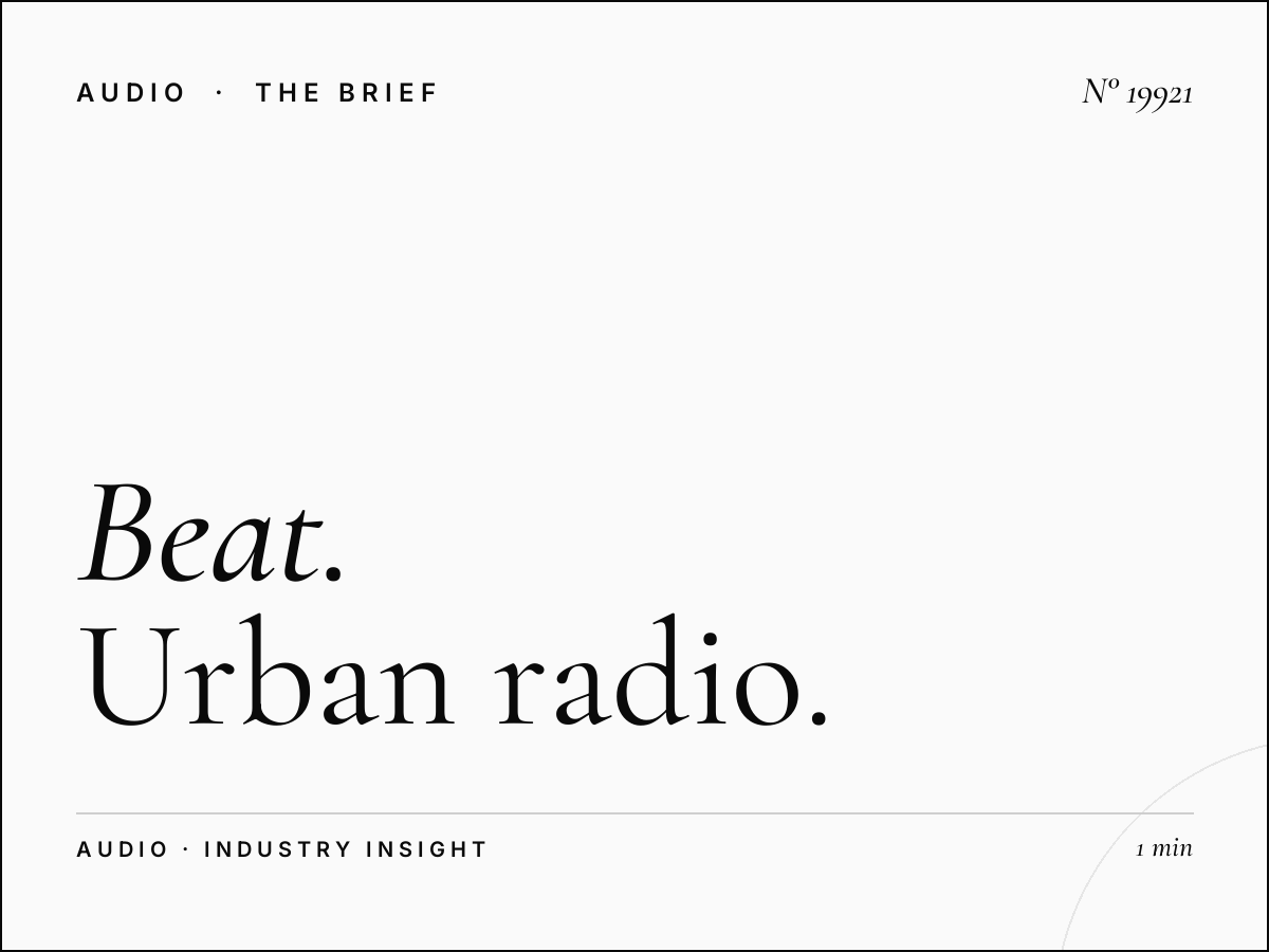 The Beat 102.3 Listenership: Urban Radio Statistics