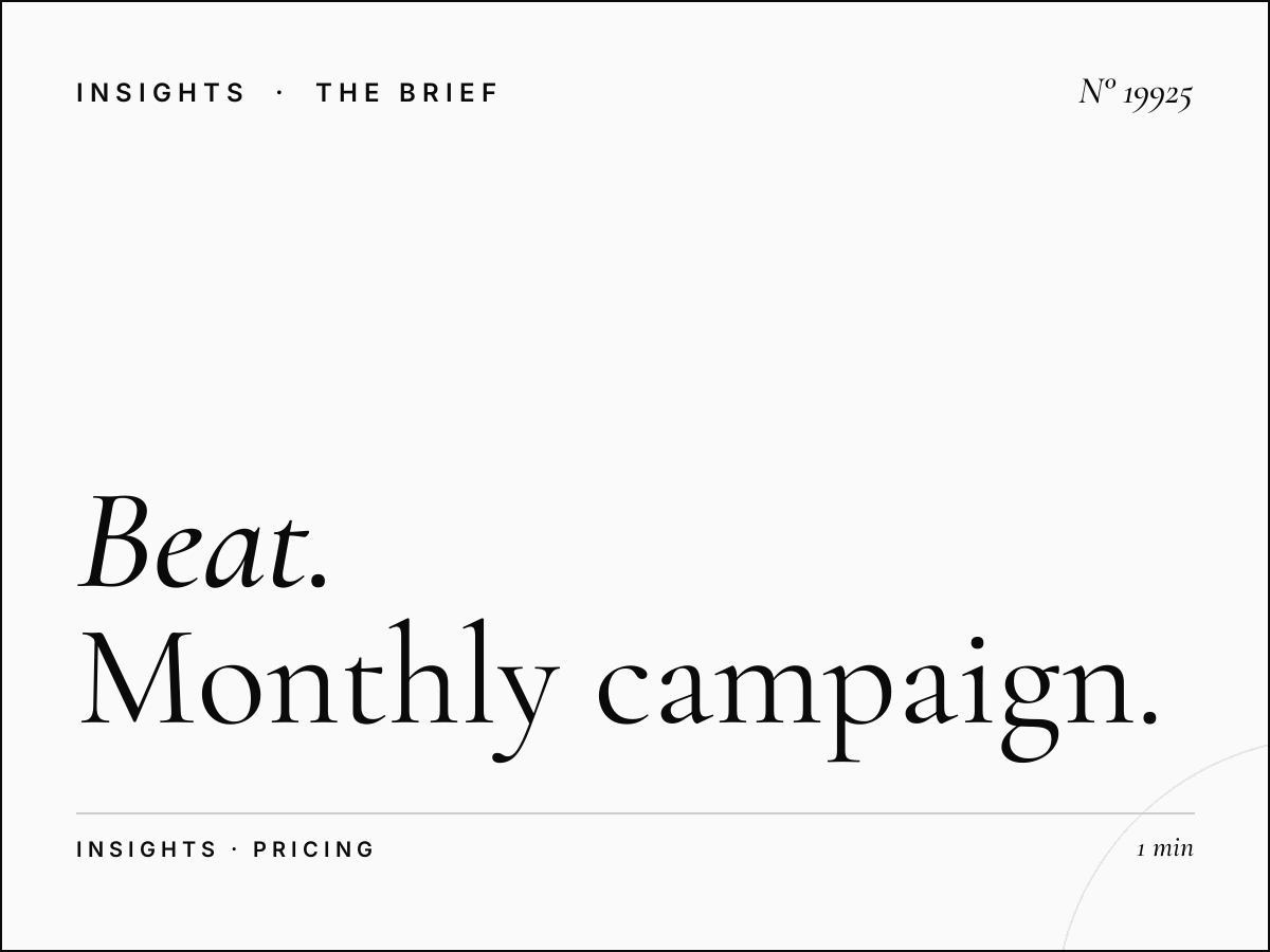 The Beat 102.3 Advertising Rates: Monthly Campaign Pricing