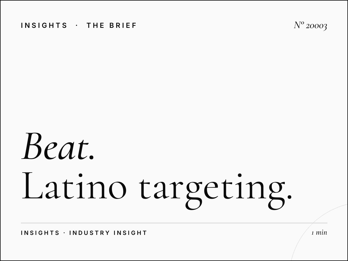 The Beat 102.3 Hispanic Urban: Latino Targeting