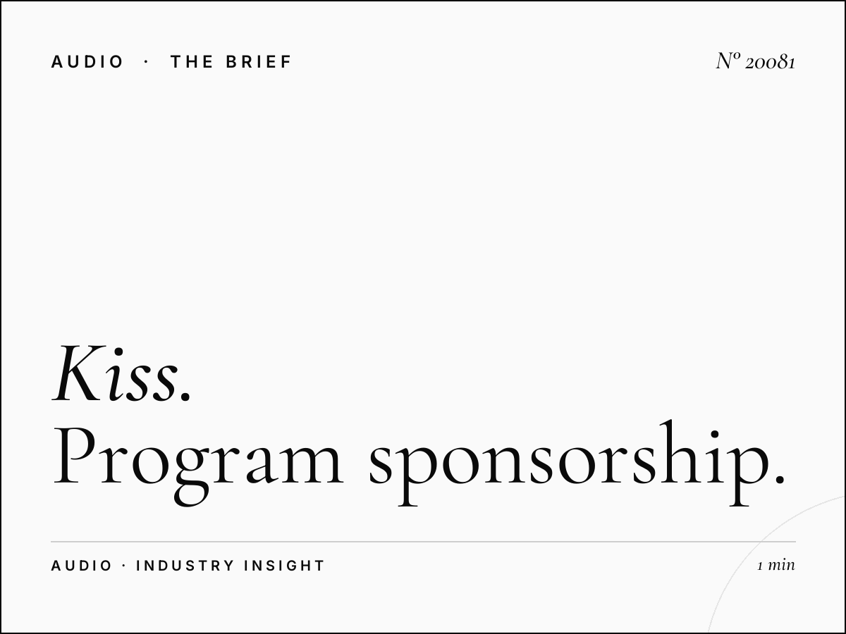 Kiss FM 96.7 Sponsorship: Program Sponsorship CHR