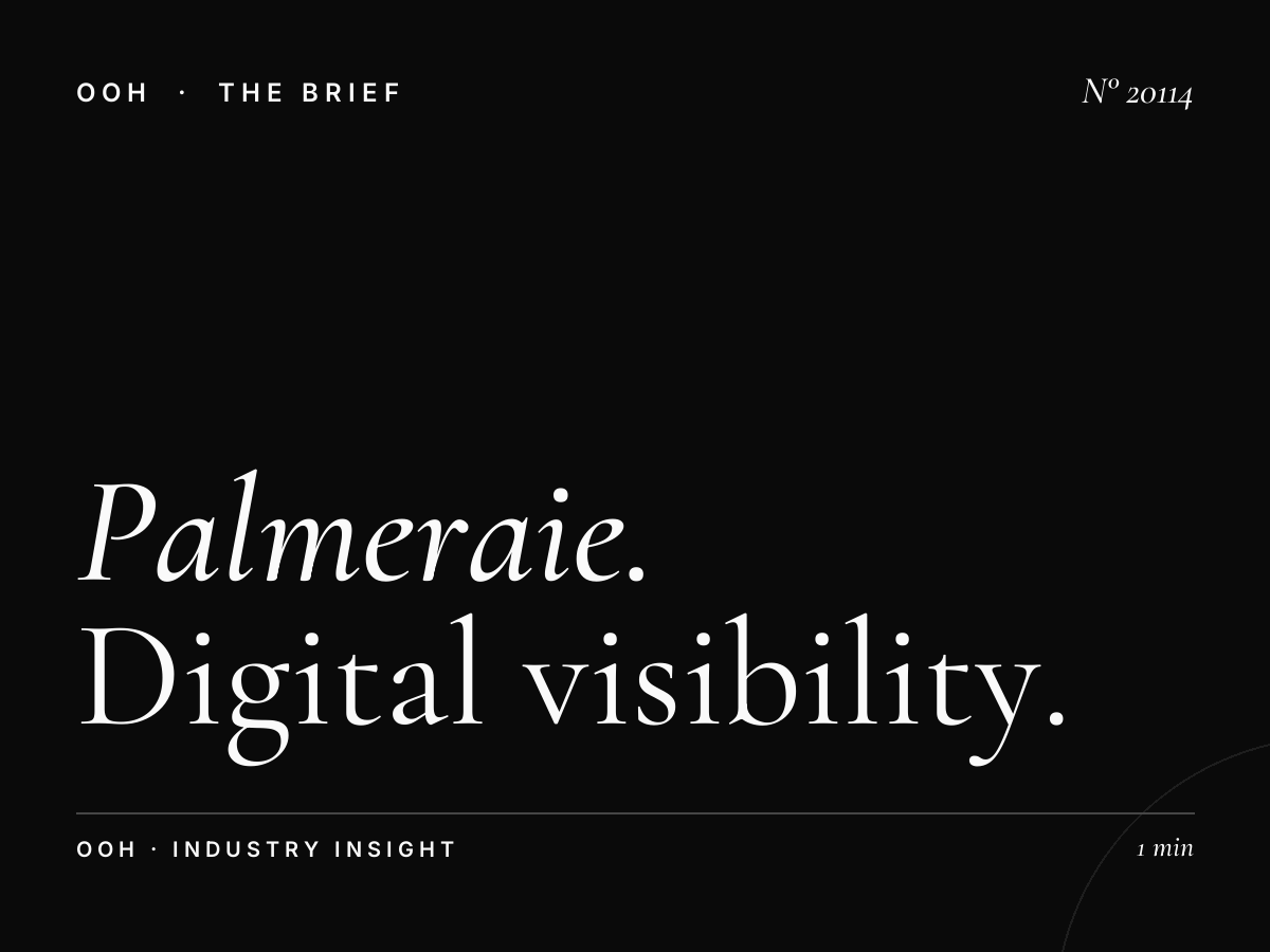 Palmeraie Digital Screen Impact: Digital Visibility