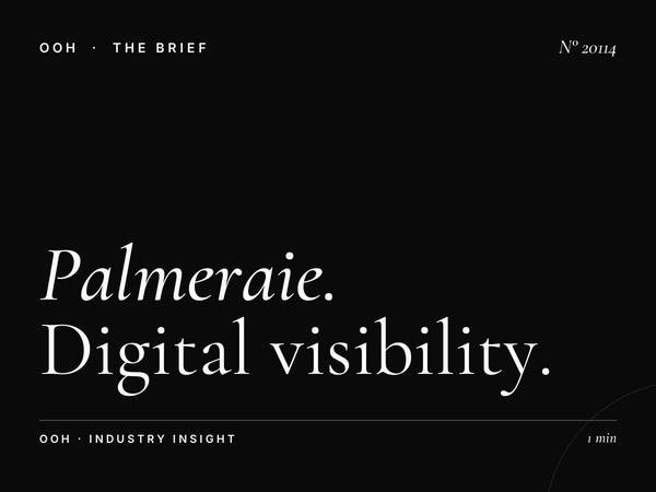 Palmeraie Digital Screen Impact: Digital Visibility
